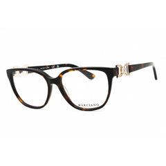Guess By Marciano Women's Eyeglasses - Dark Havana Acetate Cat Eye Frame | GM0395 052
