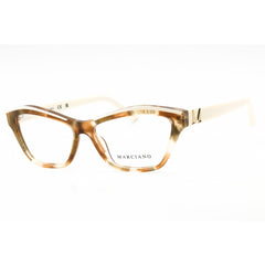 Guess By Marciano Women's Eyeglasses - Beige/Other Acetate Cat Eye Frame | GM0396 059