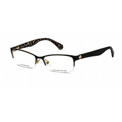 Kate Spade Women's Eyeglasses - Black Metal Rectangular Half Rim | Alexanne 02O5 00