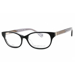 Kate Spade Women's Eyeglasses - Black Plastic Oval Full Rim Frame | Rainey 0807 00