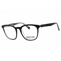 Kenneth Cole Reaction Men's Eyeglasses - Black/Crystal Acetate Square | KC0884 003