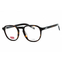 Levi's Men's Eyeglasses - Havana Plastic Square Shape Full Rim Frame | LV 1024 0086 00