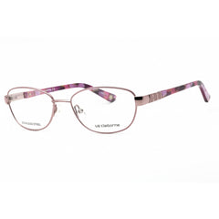 Liz Claiborne Women's Eyeglasses - Rose Metal Oval Full Rim Frame | L 613 0NEH 00