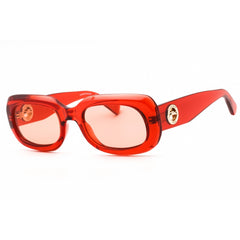 Longchamp Women's Sunglasses - Orange Injected Propionate Oval Full Rim | LO716S 842