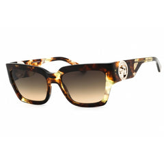 Longchamp Women's Sunglasses - Green Havana Acetate Rectangular Full Rim | LO735S 205