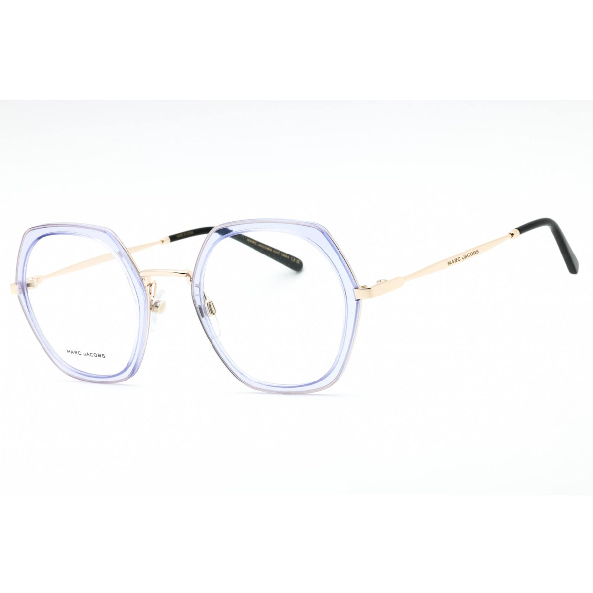 Marc Jacobs Unisex Eyeglasses - Light Gold Full Rim Oval 