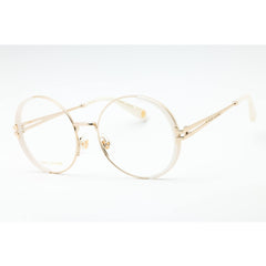 Marc Jacobs Women's Eyeglasses - White/Gold Metal Round Full Rim | MJ 1093 024S 00
