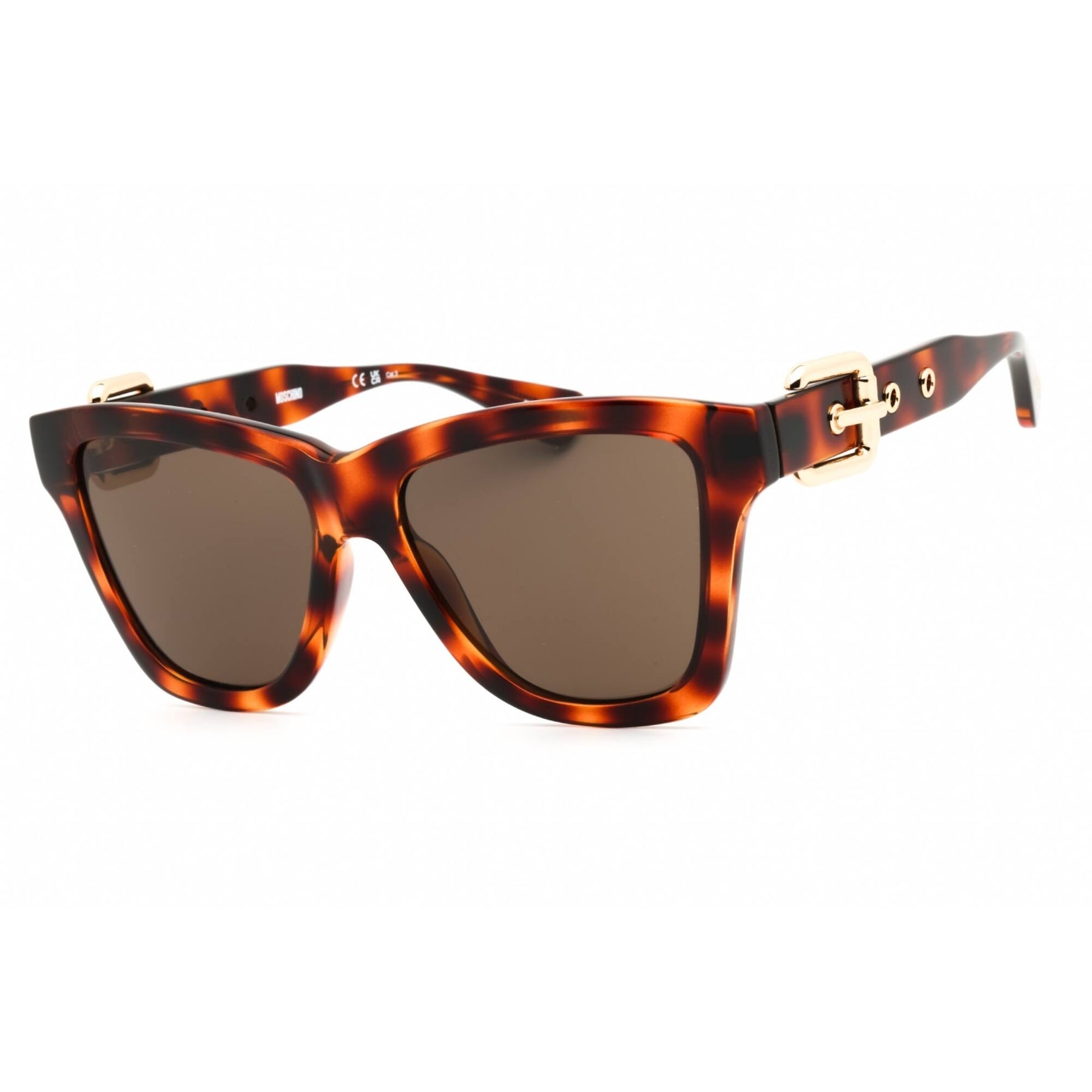 Moschino MOS147/S Sunglasses Havana Plastic Cat-Eye Moschino Brown Women main image 2