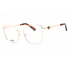 Moschino Women's Eyeglasses - Gold Copper Metal Cat Eye Full Rim | MOS587 0DDB 00