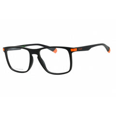 Polaroid Core Men's Eyeglasses - Black Orange Plastic Square Full Rim Frame | D447 8LZ