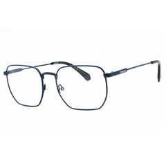 Polaroid Core Men's Eyeglasses - Matte Blue Metal Geometric Full Rim Frame | D485 FLL