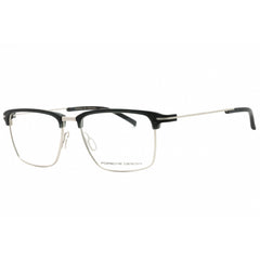 Porsche Men's Eyeglasses - Grey Metal Square Shape Full Rim Frame Clear Lens | P8380 C