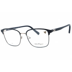Salvatore Ferragamo Men's Eyeglasses - Light Ruthenium/Blue Metal Frame | SF2225 021