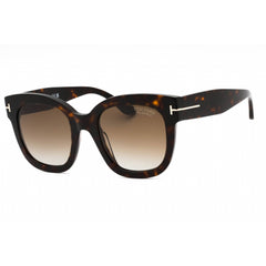 Tom Ford Women's Sunglasses - Dark Havana Acetate Cat Eye Full Rim Frame | FT0613 52H