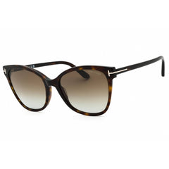 Tom Ford Women's Sunglasses - Dark Havana Acetate Cat Eye Full Rim | FT0844 ANI 52H