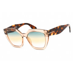 Tom Ford Women's Sunglasses - Shiny Light Brown Acetate Geometric Frame | FT0939 45B