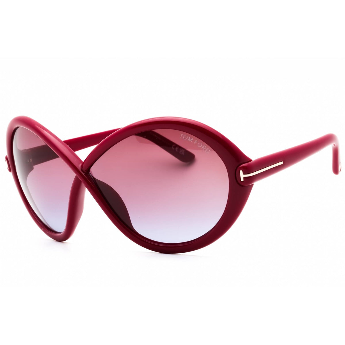 NWT Tom Ford FT1070 Fuxia Oversized 68mm Sunglasses Contactsexpress.ca -- Tom Ford FT1070 main image 2