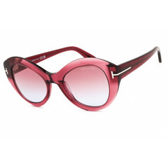 Tom Ford Women's Sunglasses - Shiny Red Acetate Cat Eye Full Rim Frame | FT1084 66Y
