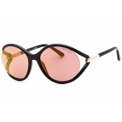 Tom Ford Women's Sunglasses - Shiny Dark Brown Cat Eye Full Rim Frame | FT1090 48Z