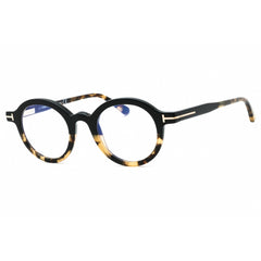 Tom Ford Men's Eyeglasses - Black Acetate Round Shape Full Rim Frame | FT5664-B 005