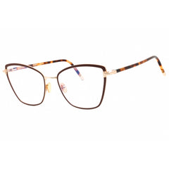 Tom Ford Women's Eyeglasses - Shiny Dark Brown Metal Cat Eye Full Rim | FT5740-B 048