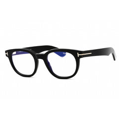 Tom Ford Men's Eyeglasses - Shiny Black Acetate Square Full Rim Frame | FT5807-B 001