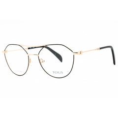 Tous Women's Eyeglasses - Shiny Rose Gold Metal Geometric Full Rim Frame | VTO412 0301