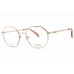 Tous Women's Eyeglasses - Shiny Red Gold with Coloured Parts Metal Frame | VTO444 H60Y
