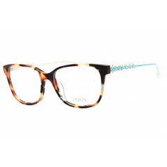 Tous Women's Eyeglasses - Shiny Red Havana Acetate Rectangular Full Rim | VTO988 0758