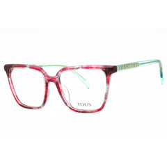 Tous Women's Eyeglasses - Fantasy Fuxia Acetate Square Full Rim Frame | VTOB55 0VC7
