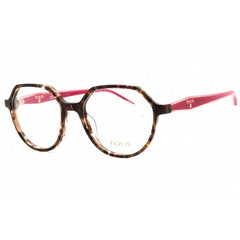 Tous Women's Eyeglasses - Brown Havana/Red Acetate Phantos Full Rim | VTOB56 09BD
