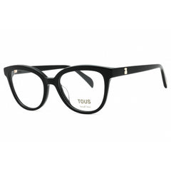 Tous Women's Eyeglasses - Shiny Black Acetate Cat Eye Full Rim Frame | VTOB93 0700