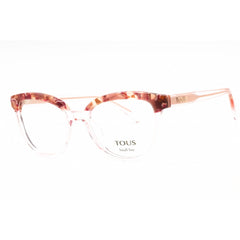 Tous Women's Eyeglasses - Shiny Transparent Pink Full Rim 53mm Frame | VTOB93V 06MH