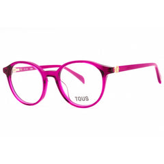 Tous Women's Eyeglasses - Fuxia transparent lucido Acetate Round Frame | VTOB96 02GR