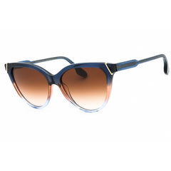 Victoria Beckham Women's Sunglasses - Blue/Sand/Azure Acetate Cat Eye | VB641S 417