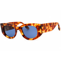 Victoria Beckham Women's Sunglasses - Blonde Havana Acetate Oval Frame | VB654S 222