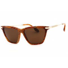 Victoria Beckham Women's Sunglasses - Amber Horn Acetate Cat Eye Frame | VB663S 238