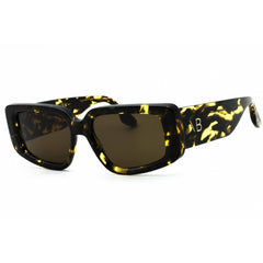 Victoria Beckham Women's Sunglasses - Black Yellow Havana Rectangular | VB670S 012