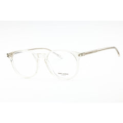 Yves Saint Laurent Unisex Eyeglasses - Beige Acetate Round Full Rim Frame | SL 106 010