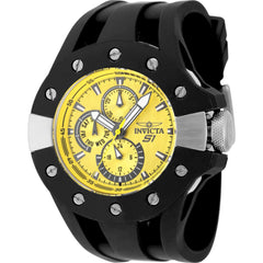 Invicta Men's Watch - S1 Rally Yellow and Black Dial Silicone Rubber Strap | 48120