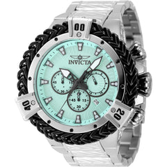 Invicta Men's Watch - Bolt Chronograph Turquoise Dial Silver Steel Bracelet | 48159