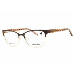 Bebe Women's Eyeglasses - Topaz Cat Eye Full Rim Frame Clear Demo Lens | BB5196 200