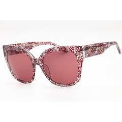 Bebe Women's Sunglasses - Berry Lace Acetate Cat Eye Shape Full Rim Frame | BB7248 612
