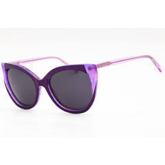 Bebe Women's Sunglasses - Plum Acetate Cat Eye Full Rim Frame Grey Lens | BB7253 502
