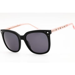 Bebe Women's Sunglasses - Jet Acetate Square Full Rim Frame Grey Lens | BB7255 001
