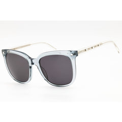 Bebe Women's Sunglasses - Grey Crystal Acetate Square Full Rim Frame | BB7255 033