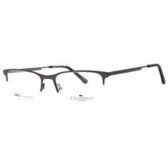 Chesterfield Men's Eyeglasses - Matte Grey Metal Half Rim Frame | CH 108XL 0FRE 00