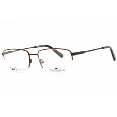 Chesterfield Men's Eyeglasses - Brown Metal Rectangular Half Rim | CH 96XL 009Q 00