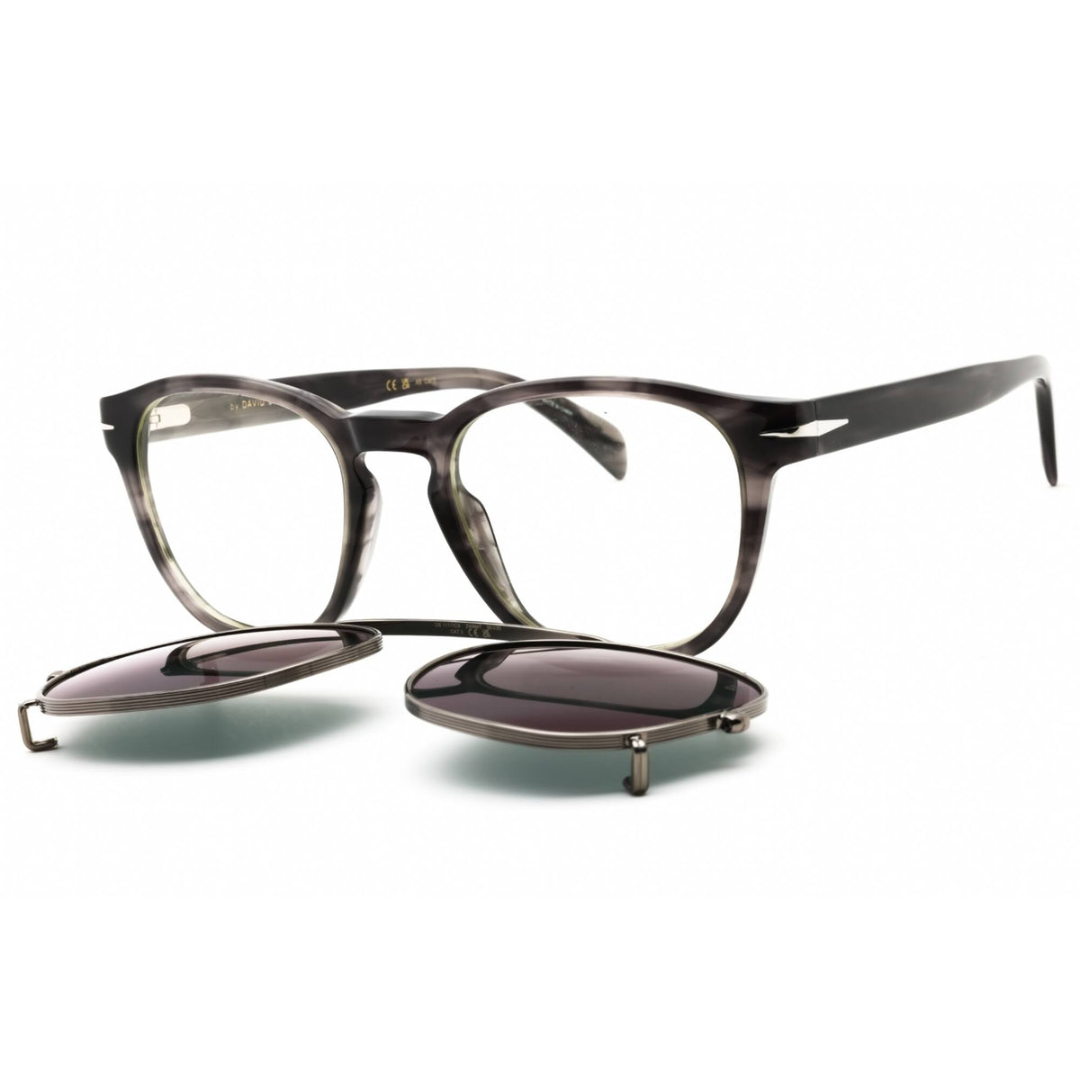 NWT David Beckham DB 1117/CS-02W8 MT 50mm GREY HORN Sunglasses David Beckham Men main image 2