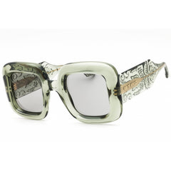 Etro Women's Sunglasses - Green Plastic Oversized Full Rim Frame | ETRO 0015/S 01ED IR